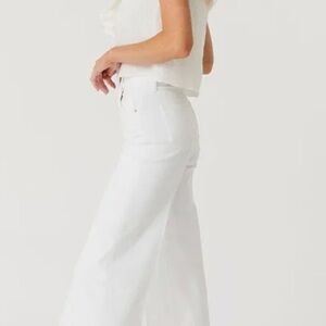 Level 99 Women's Crisp White Flare Jeans